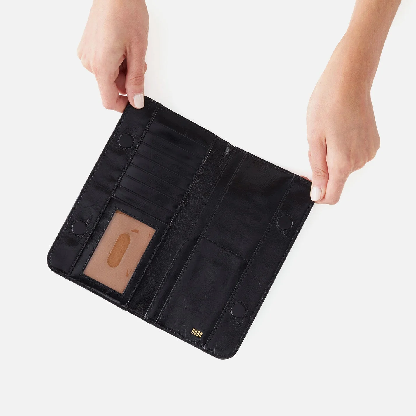 HOBO Angle Continental Wallet Black Women’s